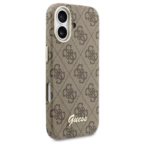 GUESS PU FW 4G Script tok iPhone 17 készülékhez MagSafe-kompatibilis barna