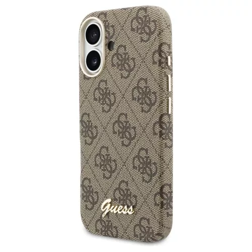 GUESS PU FW 4G Script tok iPhone 17 készülékhez MagSafe-kompatibilis barna