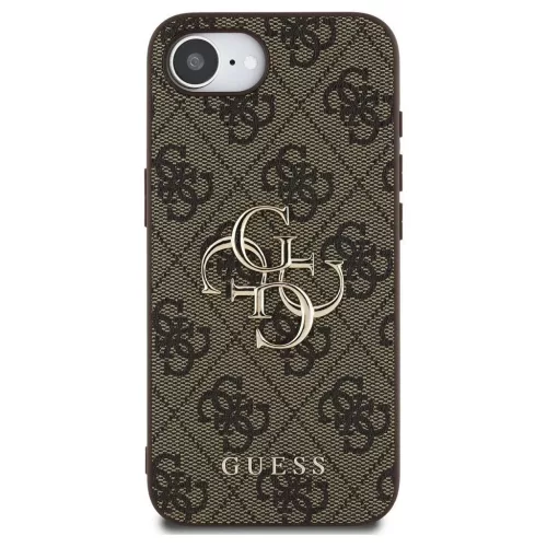 GUESS tok iPhone SE 4 (2025) készülékhez GUHCPSE44GMGBR (4G PU Big Logo) barna