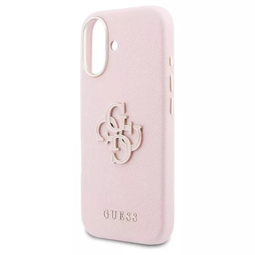 GUESS tok iPhone 17 készülékhez GUHCP17S5PS4RGGP (PU FW Resin Logo) rózsaszín