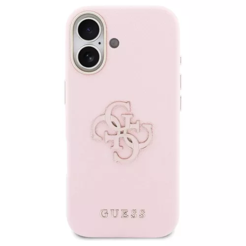 GUESS tok iPhone 17 készülékhez GUHCP17S5PS4RGGP (PU FW Resin Logo) rózsaszín