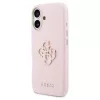 GUESS tok iPhone 17 készülékhez GUHCP17S5PS4RGGP (PU FW Resin Logo) rózsaszín