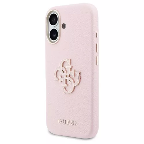 GUESS tok iPhone 17 készülékhez GUHCP17S5PS4RGGP (PU FW Resin Logo) rózsaszín