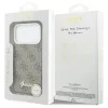 GUESS tok iPhone 17 Pro készülékhez, MagSafe-kompatibilis, GUHMP17L5P4FWMSW (PU FW 4G Script), barna