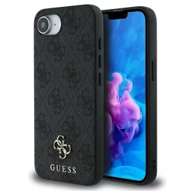   GUESS MagSafe-kompatibilis tok iPhone 16e/17e (SE 4 2025) készülékhez GUHMPSE4P4SM4MK (PU 4G Small 4G and Classic) fekete