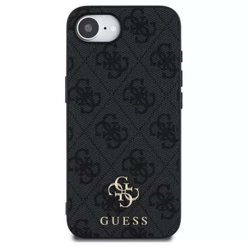 GUESS MagSafe-kompatibilis tok iPhone 16e/17e (SE 4 2025) készülékhez GUHMPSE4P4SM4MK (PU 4G Small 4G and Classic) fekete
