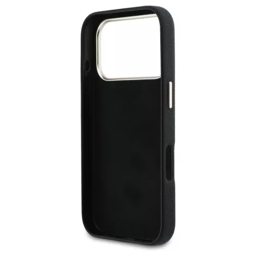 GUESS tok iPhone 17 Pro Max készülékhez GUHCP17X5PS4RGGK (PU FW Resin Logo) fekete