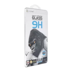   X-ONE Full Cover Extra Strong Crystal Clear edzett üvegfólia iPhone 15 Pro Max készülékhez, 9H