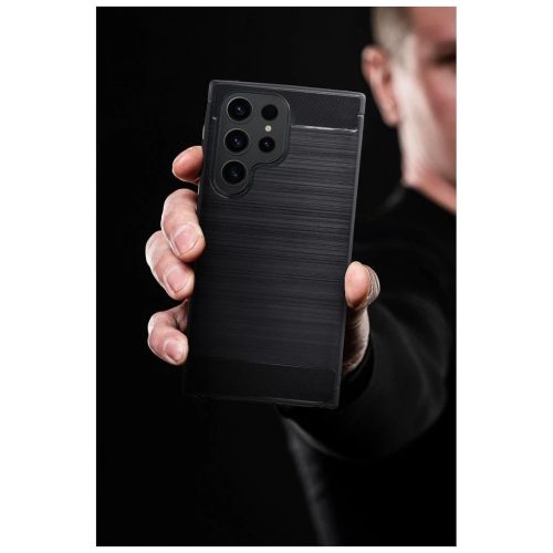 Samsung Galaxy S22 Ultra készülékhez szénfekete tok