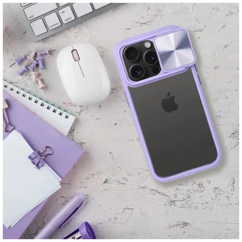 Slider tok iPhone 15 PLUS készülékhez lila