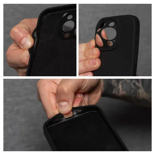 AIR Silicone tok iPhone 17 készülékhez, 2 mm, fekete