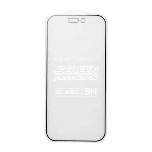 X-ONE Full Cover Extra Strong Matte 9H edzett üveg kijelzővédő iPhone 15 Pro készülékhez
