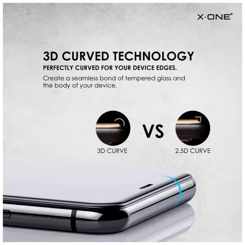 X-ONE Full Cover Extra Strong Matte 9H edzett üveg kijelzővédő iPhone 15 Pro készülékhez