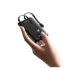 Veger C11 (W1170) külső akkumulátor 10000 mAh PD QC3.0 22,5 W 2 A beépített USB-C és Lightning kábelekkel fekete