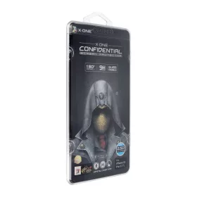   X-ONE Full Cover Extra Strong Privacy edzett üveg kijelzővédő iPhone 15 Pro készülékhez (full glue) 9H