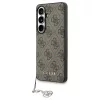 GUESS PU 4G Classic Logo with Charm tok Samsung S26 készülékhez GUHMS26SGF4GBR barna
