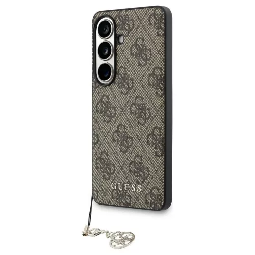 GUESS PU 4G Classic Logo with Charm tok Samsung S26 készülékhez GUHMS26SGF4GBR barna