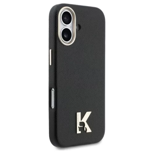 KARL LAGERFELD tok iPhone 17 készülékhez MagSafe-kompatibilis KLHMP17S5PGFKHGK (PU FW w/ KHead Logo) fekete