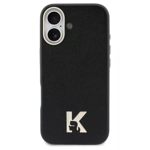 KARL LAGERFELD tok iPhone 17 készülékhez MagSafe-kompatibilis KLHMP17S5PGFKHGK (PU FW w/ KHead Logo) fekete
