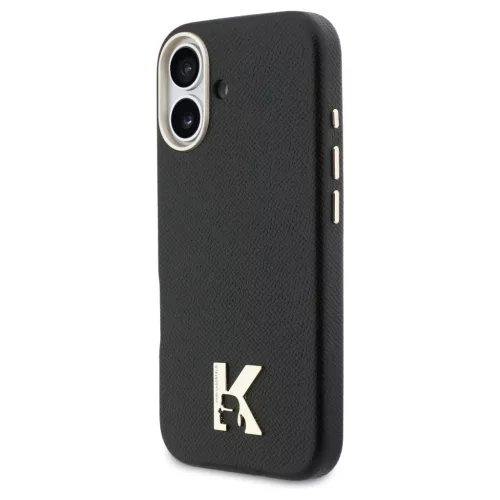 KARL LAGERFELD tok iPhone 17 készülékhez MagSafe-kompatibilis KLHMP17S5PGFKHGK (PU FW w/ KHead Logo) fekete
