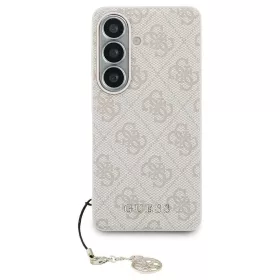   GUESS tok Samsung S26 készülékhez PU 4G Classic Logo with Charm, rózsaszín