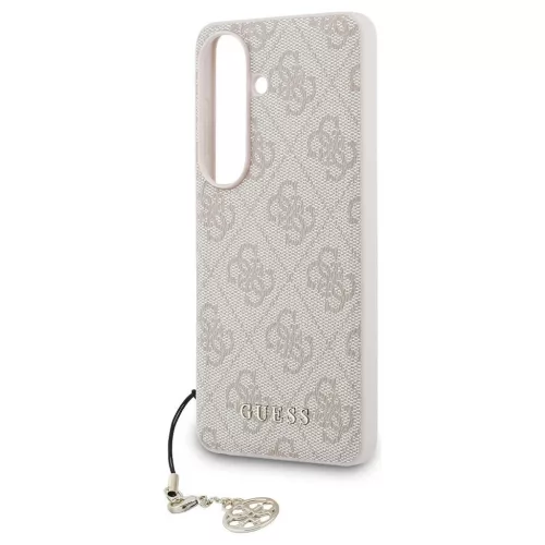 GUESS tok Samsung S26 készülékhez PU 4G Classic Logo with Charm, rózsaszín
