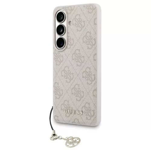 GUESS tok Samsung S26 készülékhez PU 4G Classic Logo with Charm, rózsaszín