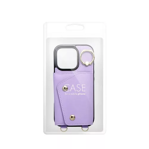 Wonder tok pénztárcával iPhone 12/12 Pro készülékhez lila