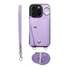Wonder tok pénztárcával iPhone 12/12 Pro készülékhez lila