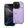 Wonder tok pénztárcával iPhone 12/12 Pro készülékhez lila