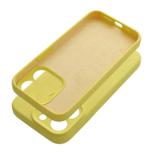iPhone 17 AIR készülékhez 2 mm-es szilikon tok sárga