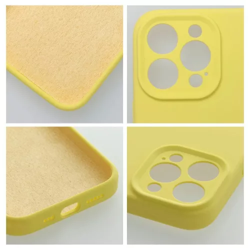 iPhone 17 AIR készülékhez 2 mm-es szilikon tok sárga