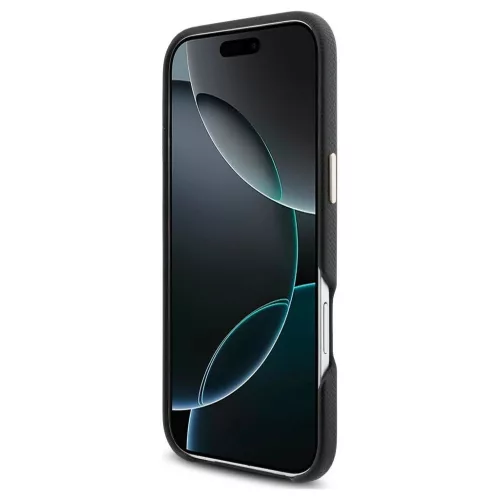 GUESS tok iPhone 17 Air készülékhez GUHCP17M5PS4RGGK (PU FW Resin Logo) fekete