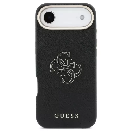 GUESS tok iPhone 17 Air készülékhez GUHCP17M5PS4RGGK (PU FW Resin Logo) fekete
