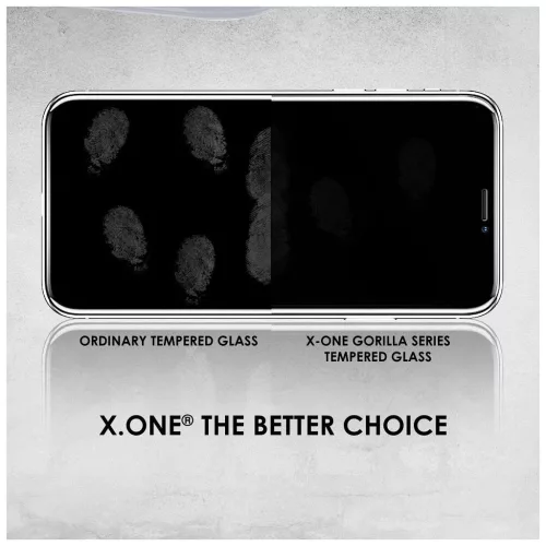 X-ONE Full Cover Extra Strong Matte 9H edzett üveg iPhone 15 Plus/16 Plus készülékhez