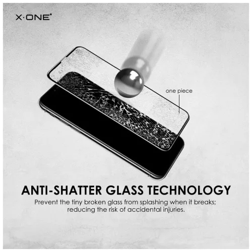 X-ONE Full Cover Extra Strong Matte 9H edzett üveg iPhone 15 Plus/16 Plus készülékhez