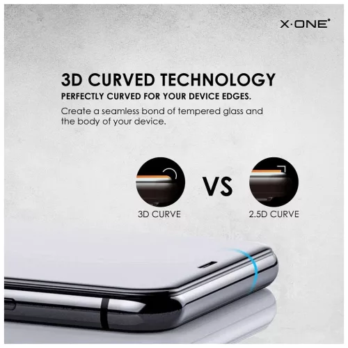 X-ONE Full Cover Extra Strong Matte 9H edzett üveg iPhone 15 Plus/16 Plus készülékhez