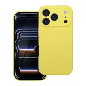 iPhone 17 PRO készülékhez szilikon tok, 2mm, sárga