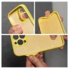 iPhone 17 PRO készülékhez szilikon tok, 2mm, sárga