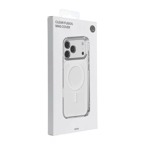 iPhone 15 Pro készülékhez Clear Fusion Mag Cover tok MagSafe-kompatibilis fehér