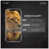 X-ONE Full Cover Extra Strong Crystal Clear edzett üveg kijelzővédő iPhone 16 Pro/17/17 Pro készülékhez 9H
