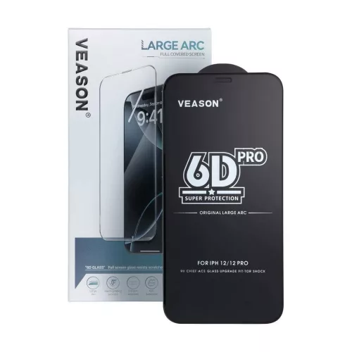6D Pro Veason Glass üvegfólia 10in1 szett iPhone 17 Pro Max készülékhez, fekete