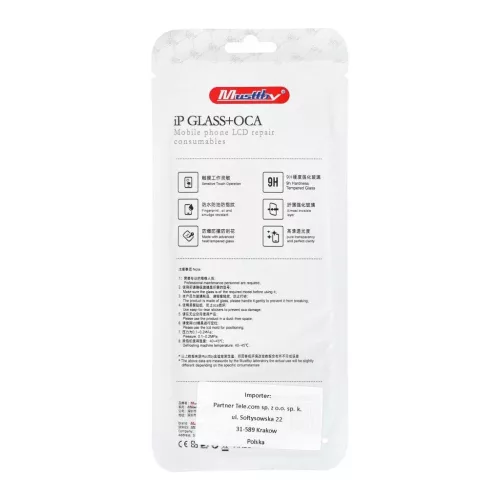 MUSTTBY előlapi üveg + OCA iPhone 12 mini készülékhez