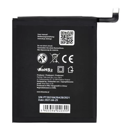 Xiaomi Redmi 6/6A készülékhez BN37 3000 mAh Blue Star akkumulátor