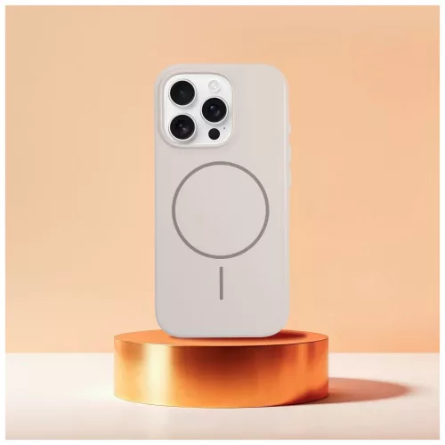 AIR Glossy Mag tok iPhone 17 készülékhez, MagSafe-kompatibilis, fehér