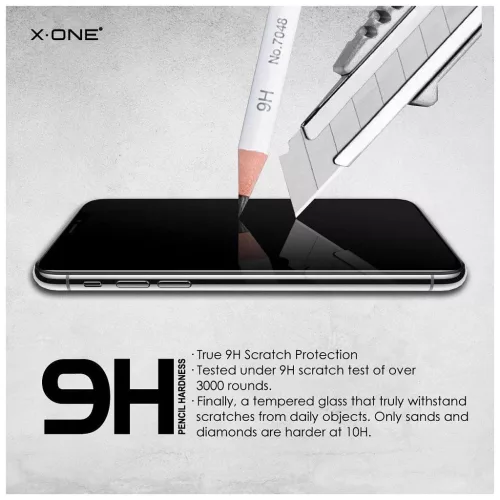 X-ONE Full Cover Extra Strong Matte edzett üvegfólia iPhone 17 Air készülékhez 9H