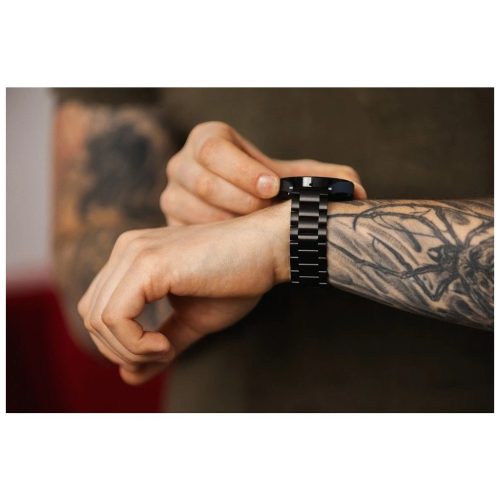 Forcell F-Design FS06 20 mm-es acél csatos szíj Samsung Galaxy Watch készülékhez, ezüst