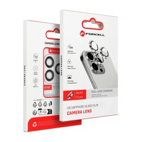   Forcell Premium kameraüveg iPhone 16 és 16 Plus készülékhez fekete