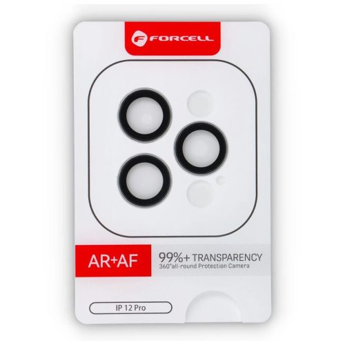 Forcell Premium kameraüveg iPhone 12 Pro készülékhez ezüst