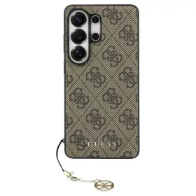   GUESS tok Samsung S26 Ultra készülékhez GUHMS26LGF4GBR (PU 4G Classic Logo with Charm) barna